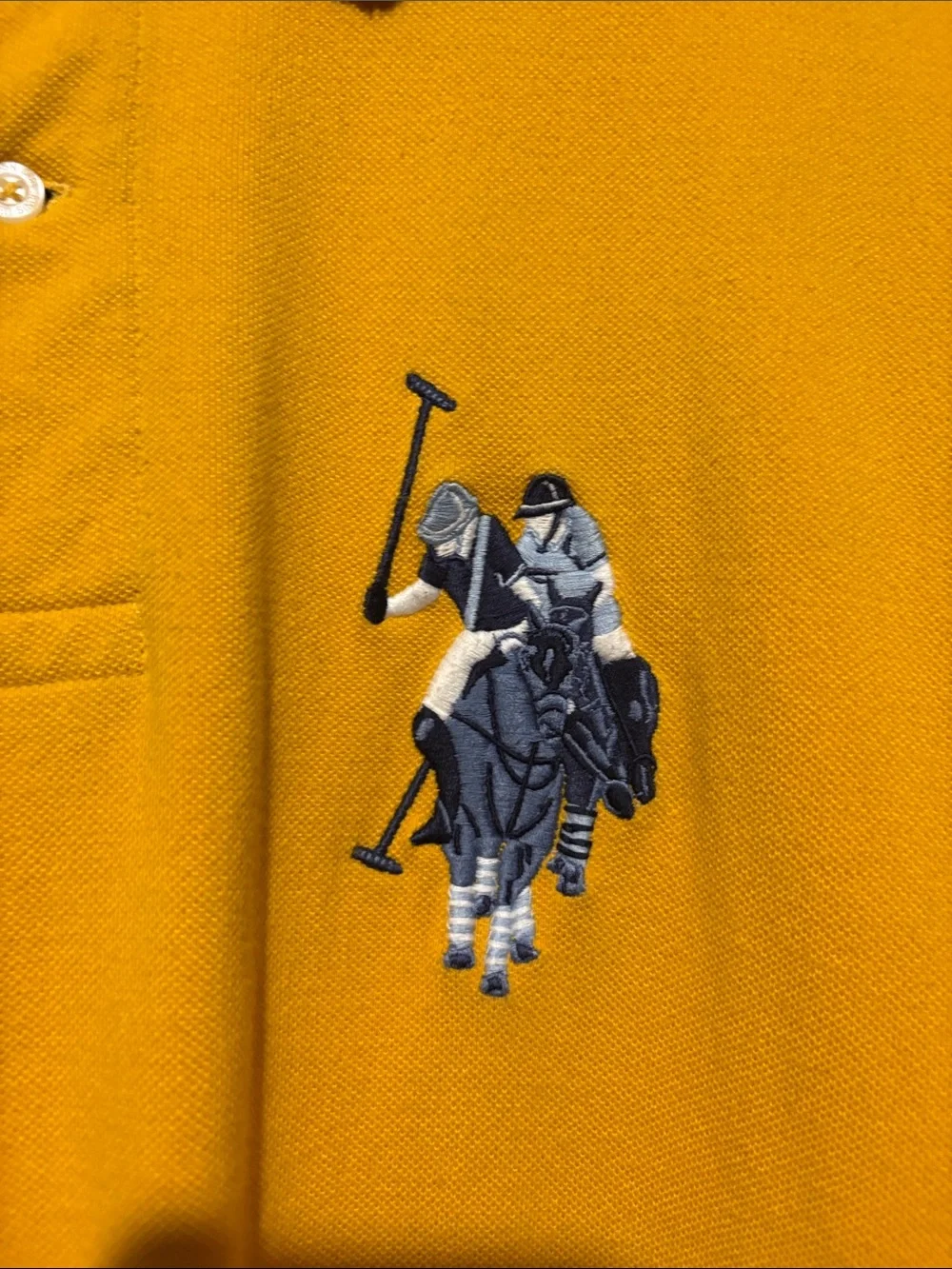 Polo by Ralph Lauren Bright Yellow Polo with Navy Accents & Pony
